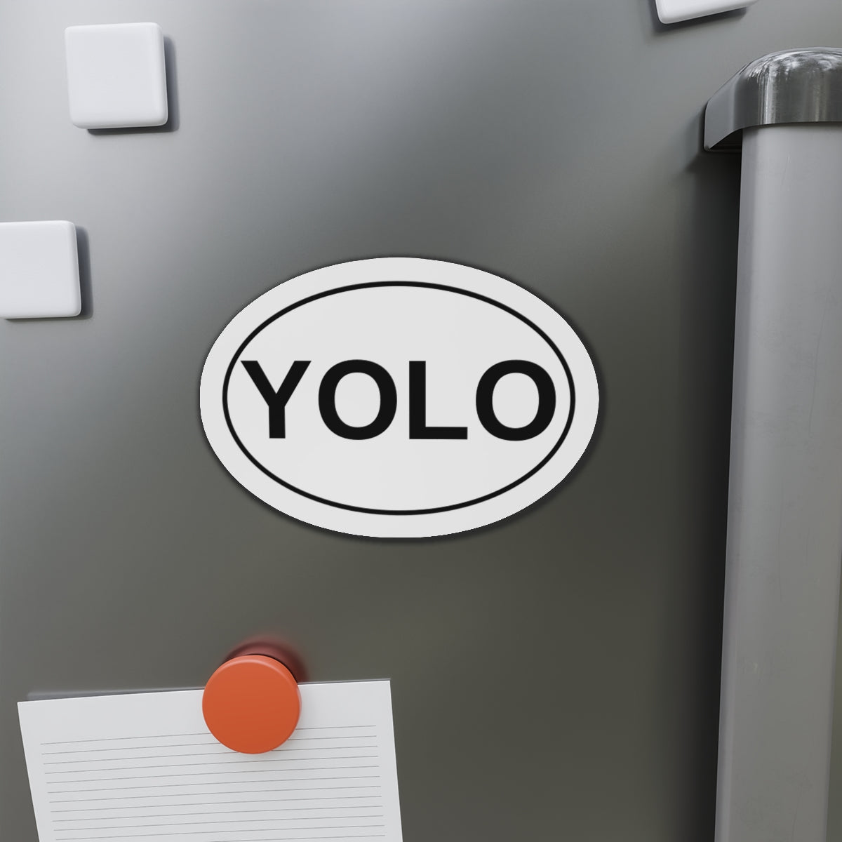 YOLO - You Only Live Once Oval Magnet