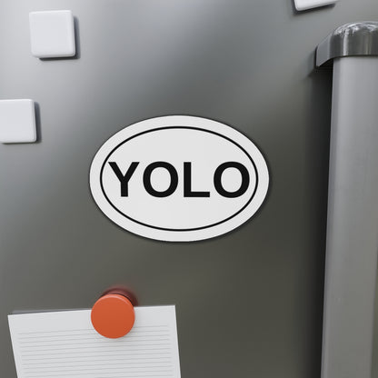 YOLO - You Only Live Once Oval Magnet
