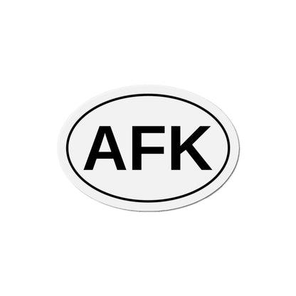 AFK - Away From Keyboard Oval Magnet