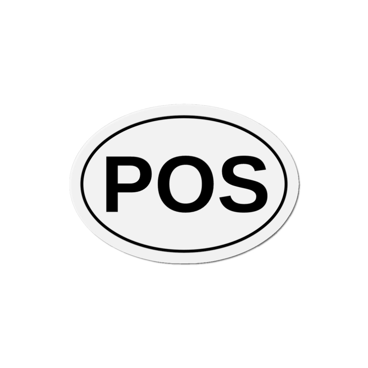 POS - Piece of S*** Oval Magnet