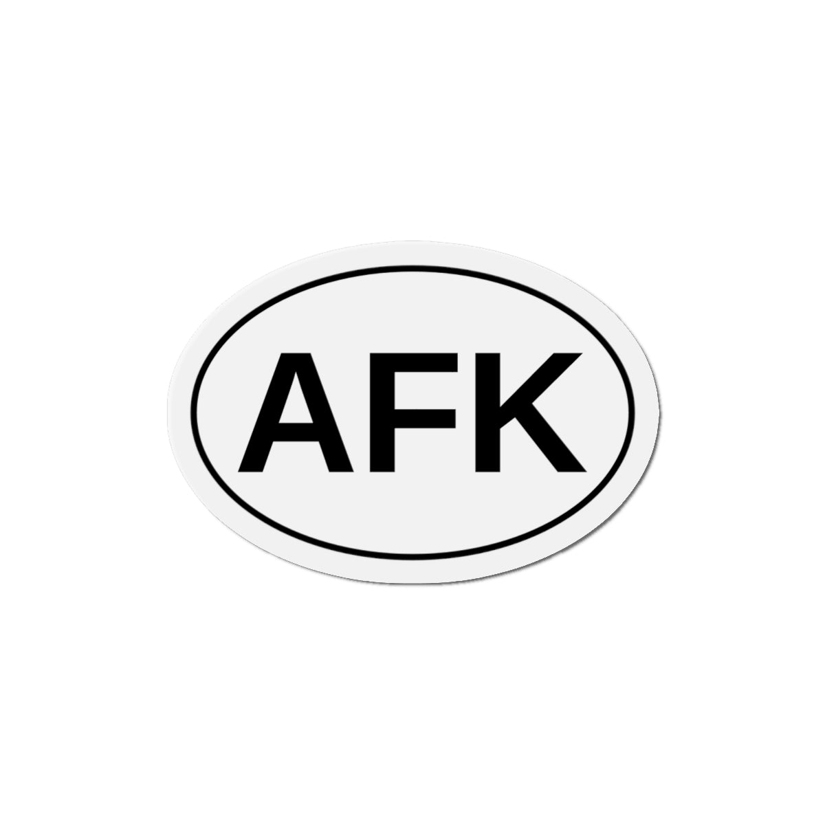 AFK - Away From Keyboard Oval Magnet
