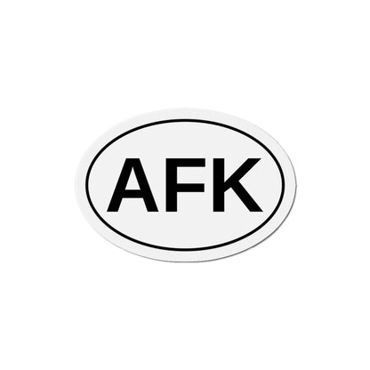 AFK - Away From Keyboard Oval Magnet