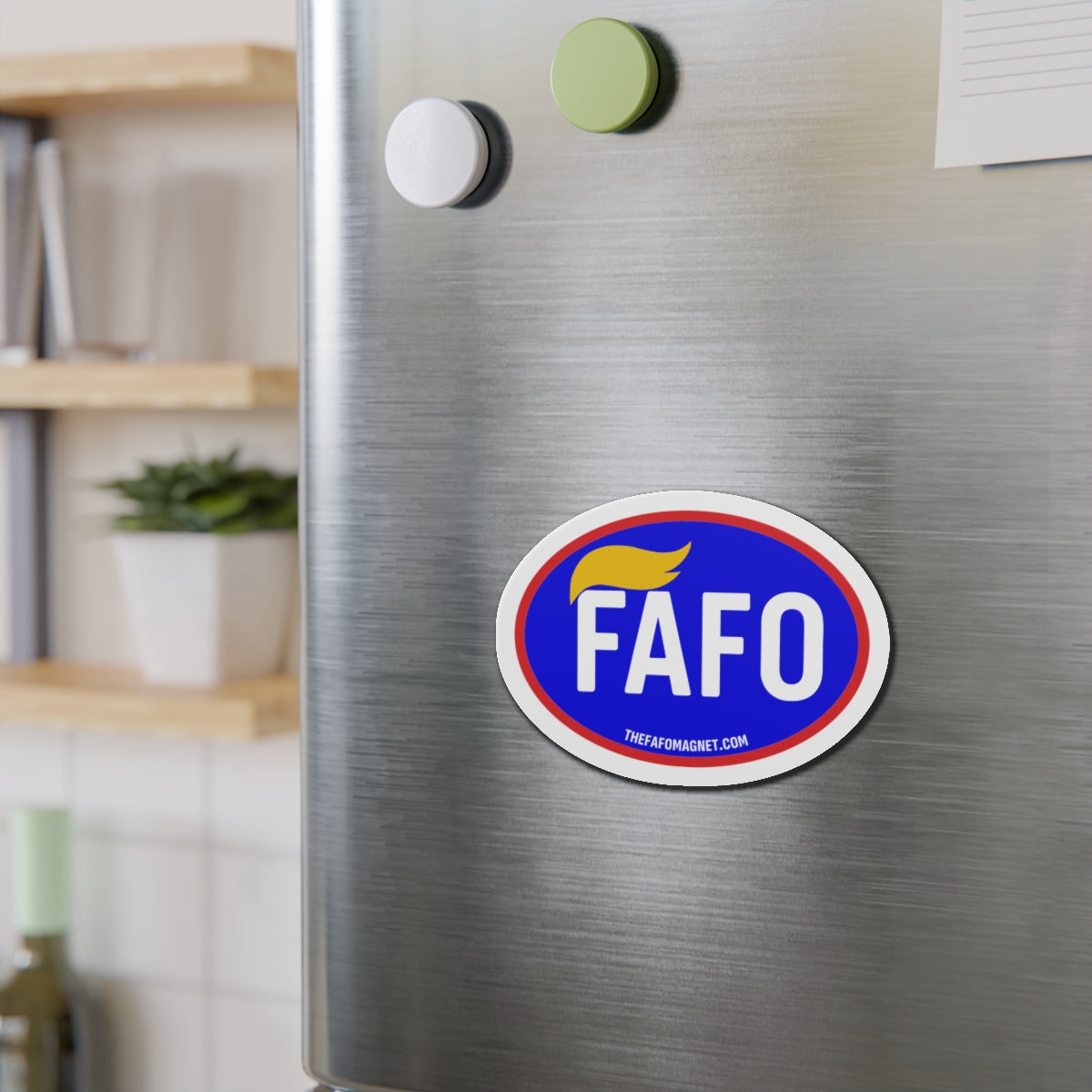 FAFO Magnet - F*** Around and Find Out Full Color Oval Magnet