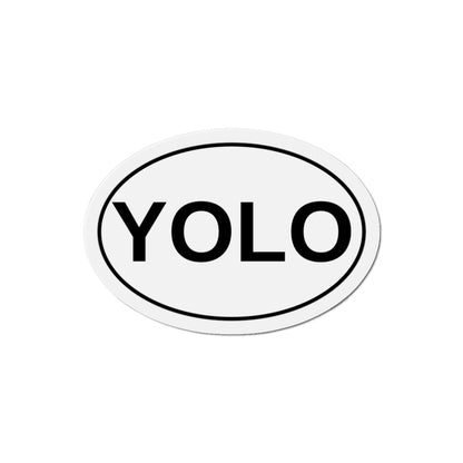 YOLO - You Only Live Once Oval Magnet