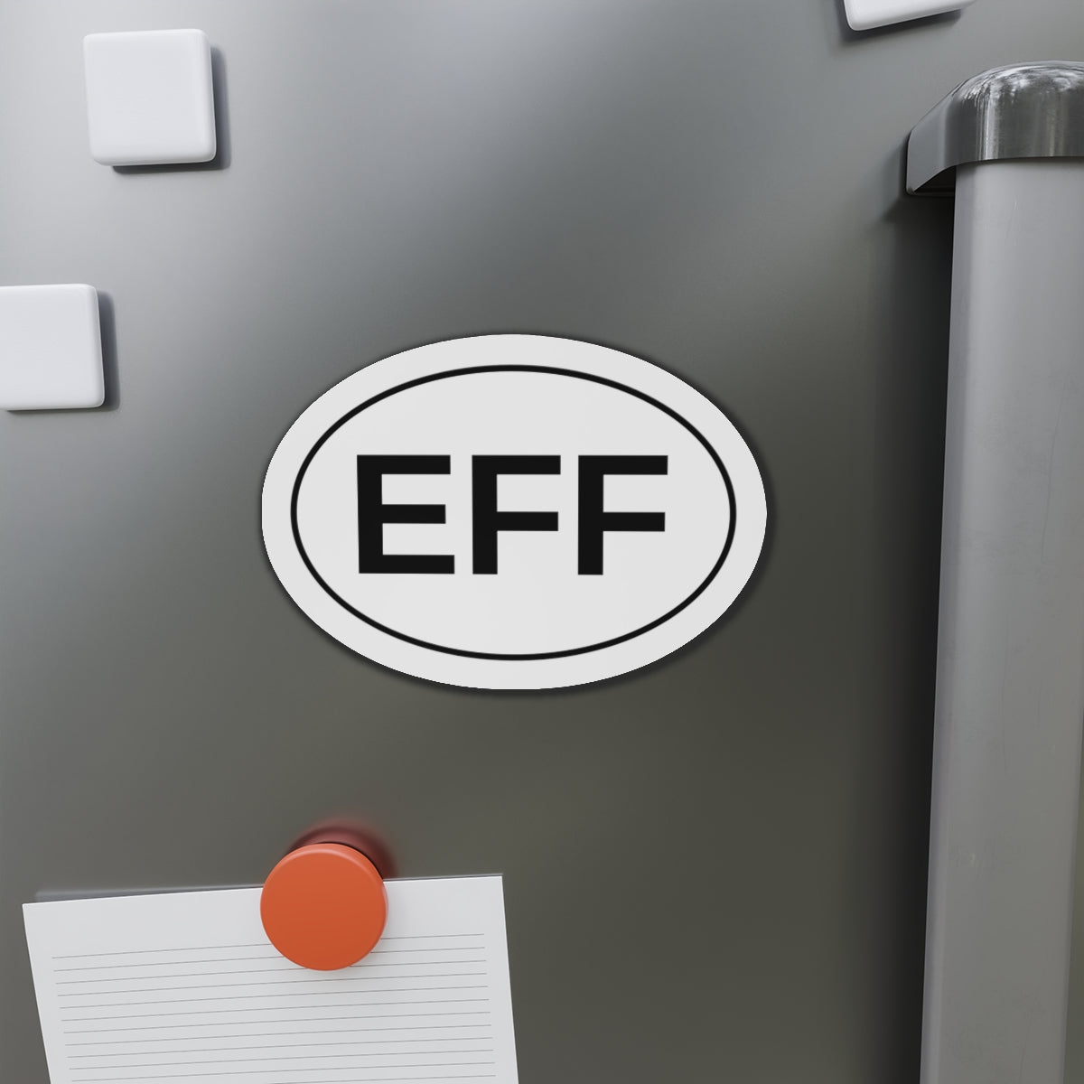 EFF - "F" Spelled out Oval Magnet
