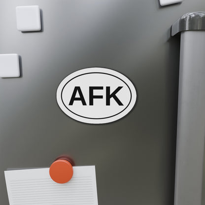AFK - Away From Keyboard Oval Magnet