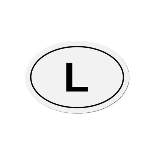 L - Loss, Losing, Loser Oval Magnet