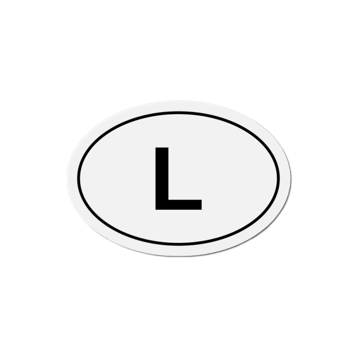 L - Loss, Losing, Loser Oval Magnet