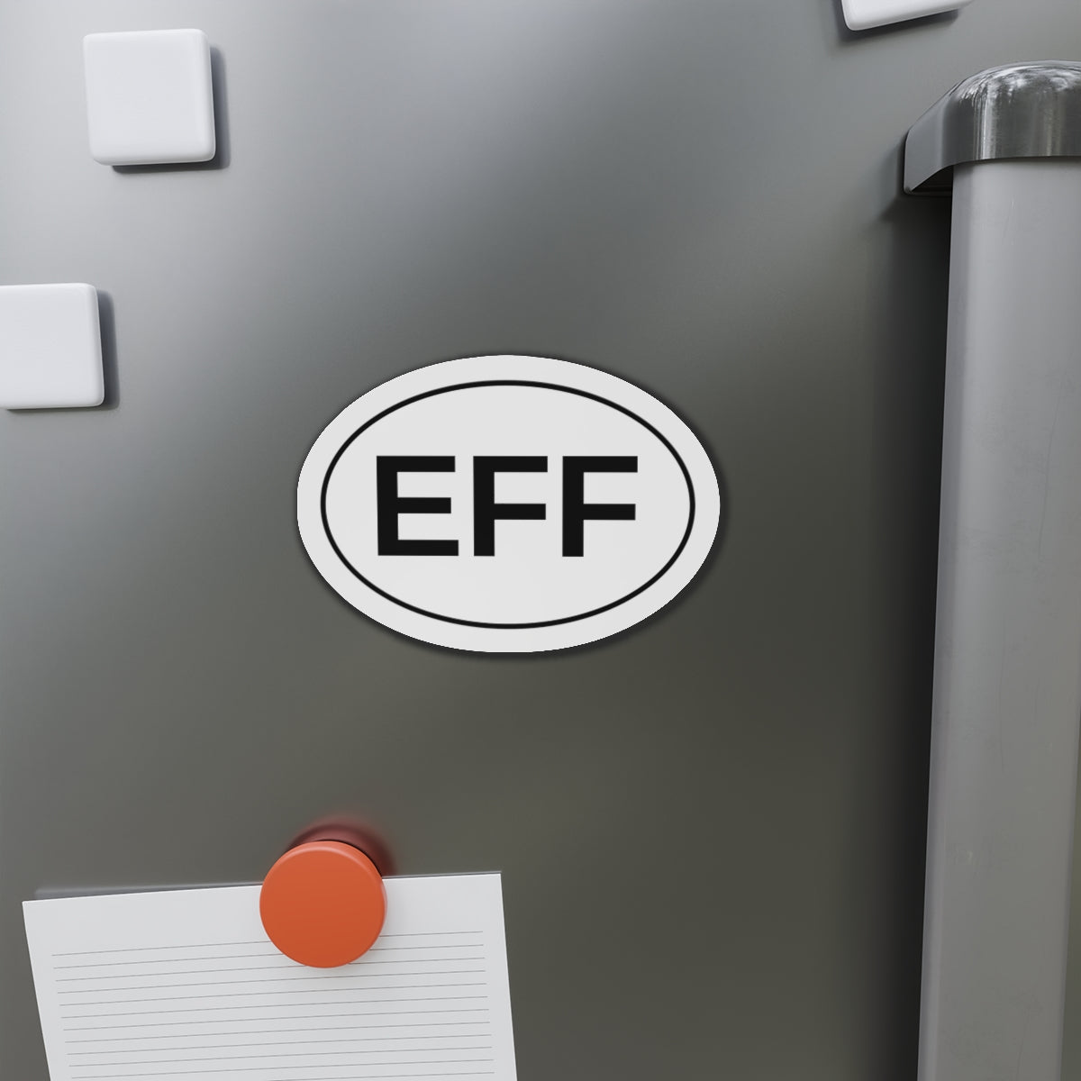 EFF - "F" Spelled out Oval Magnet