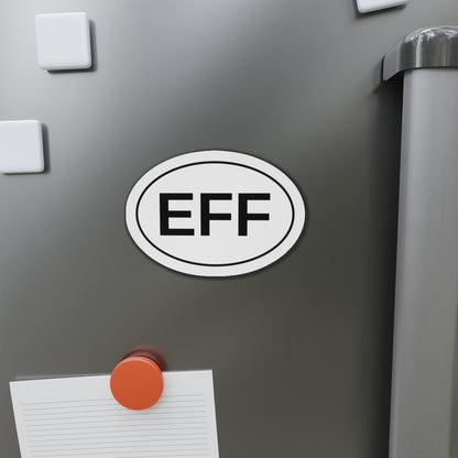 EFF - "F" Spelled out Oval Magnet