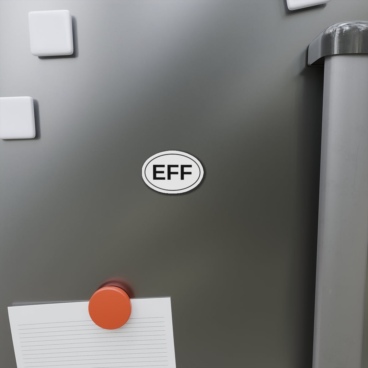 EFF - "F" Spelled out Oval Magnet