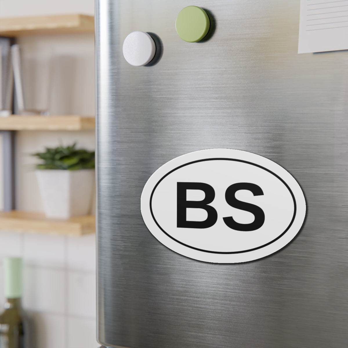 BS - Bulls*** Oval Magnet