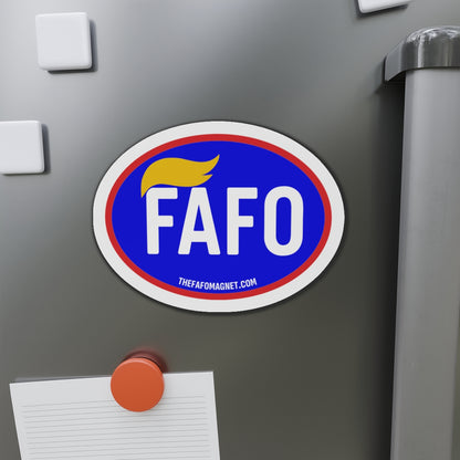 FAFO Magnet - F*** Around and Find Out Full Color Oval Magnet