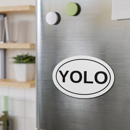 YOLO - You Only Live Once Oval Magnet