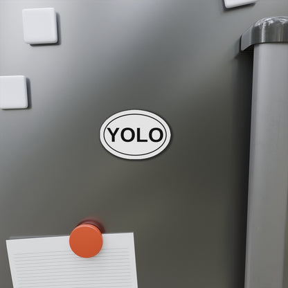 YOLO - You Only Live Once Oval Magnet
