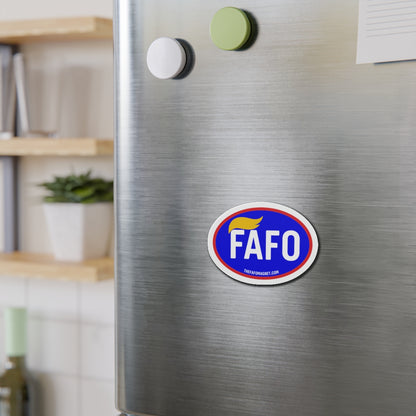 FAFO Magnet - F*** Around and Find Out Full Color Oval Magnet