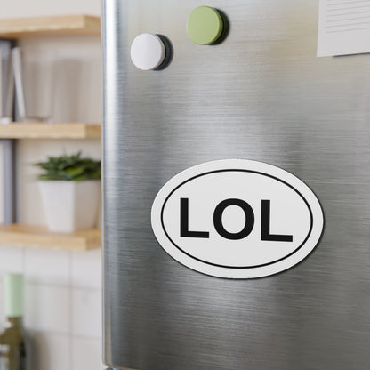 LOL - Laugh Out Loud Oval Magnet